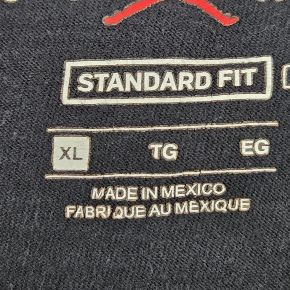 Jordan Men Shirt XL Black Graphic Print Air Logo Short Sleeve‎